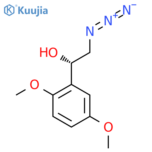 (1S)-2-azido-1-(2,5-dimethoxyphenyl)ethan-1-ol structure