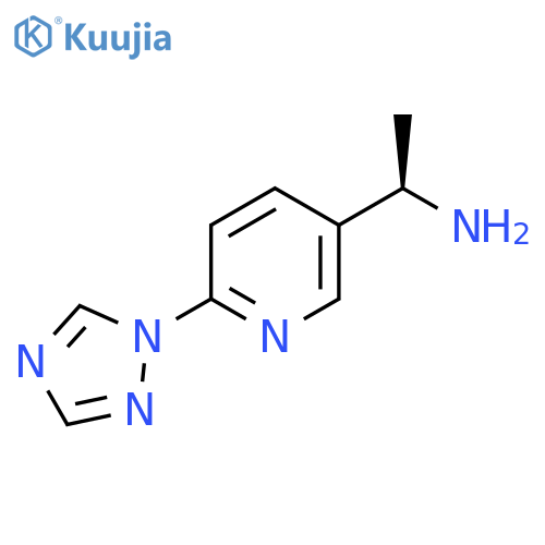 (1R)-1-6-(1H-1,2,4-triazol-1-yl)pyridin-3-ylethan-1-amine structure