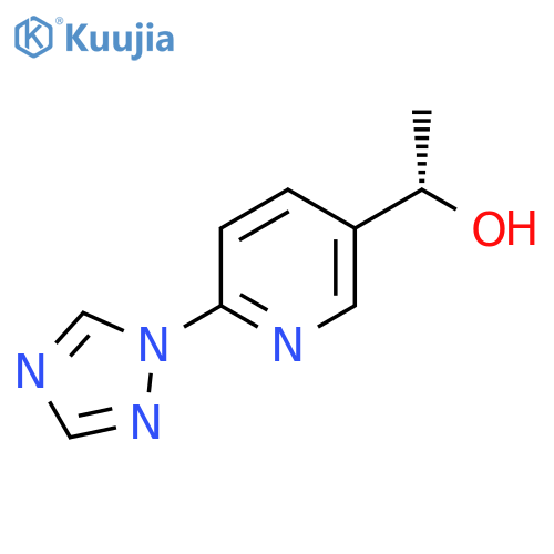 (1S)-1-6-(1H-1,2,4-triazol-1-yl)pyridin-3-ylethan-1-ol structure