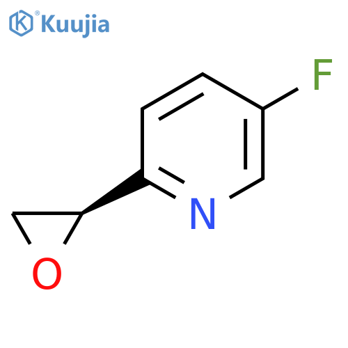 5-fluoro-2-(2R)-oxiran-2-ylpyridine structure