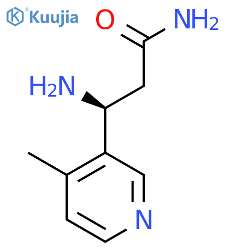 (3S)-3-Amino-3-(4-methylpyridin-3-yl)propanamide structure