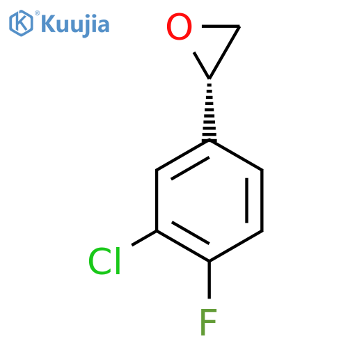(2S)-2-(3-chloro-4-fluorophenyl)oxirane structure