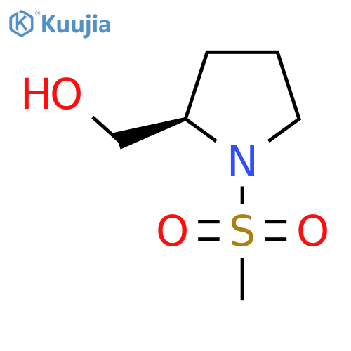 [(2R)-1-methanesulfonylpyrrolidin-2-yl]methanol structure