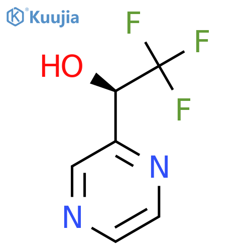 (1R)-2,2,2-trifluoro-1-(pyrazin-2-yl)ethan-1-ol structure