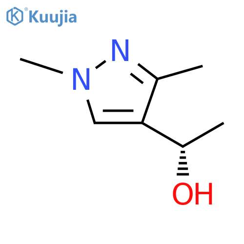 (1S)-1-(1,3-dimethyl-1H-pyrazol-4-yl)ethan-1-ol structure