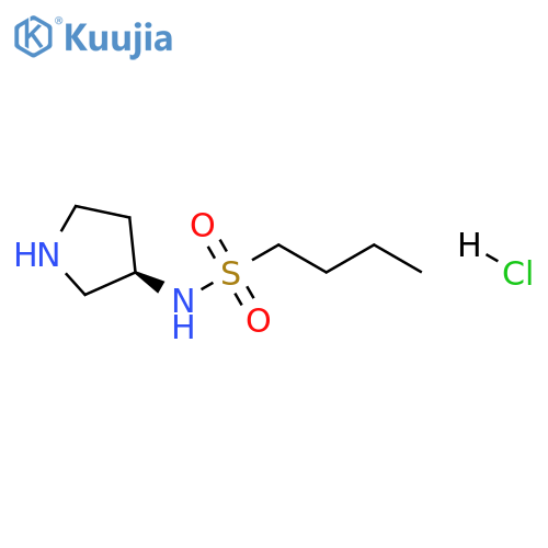 (R)-N-(pyrrolidin-3-yl)butane-1-sulfonamide hydrochloride structure