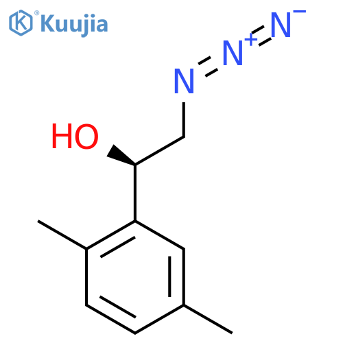 (1R)-2-azido-1-(2,5-dimethylphenyl)ethan-1-ol structure