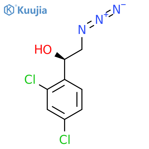 (1R)-2-azido-1-(2,4-dichlorophenyl)ethan-1-ol structure