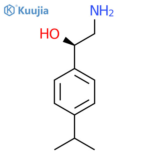 (1R)-2-amino-1-4-(propan-2-yl)phenylethan-1-ol structure