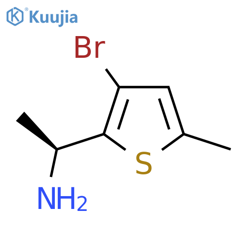 (1S)-1-(3-bromo-5-methylthiophen-2-yl)ethan-1-amine structure