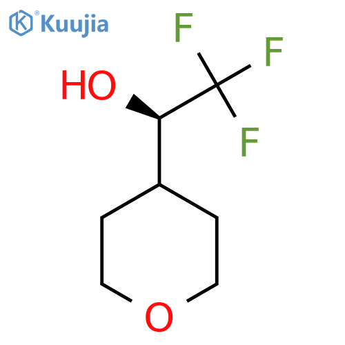 (1R)-2,2,2-trifluoro-1-tetrahydropyran-4-yl-ethanol structure