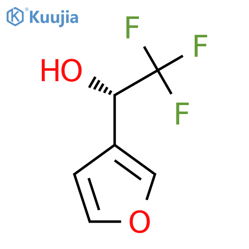 (1S)-2,2,2-trifluoro-1-(furan-3-yl)ethan-1-ol structure