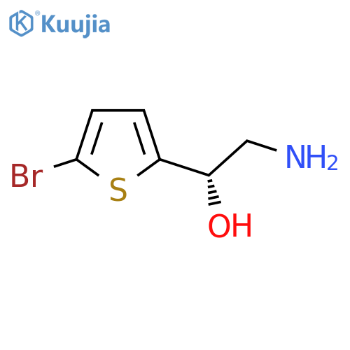 (1S)-2-amino-1-(5-bromothiophen-2-yl)ethan-1-ol structure