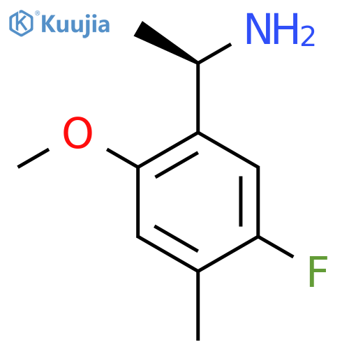 (1R)-1-(5-fluoro-2-methoxy-4-methylphenyl)ethan-1-amine structure