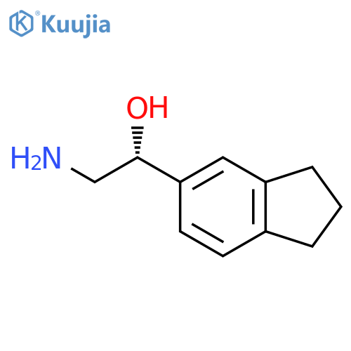 (1R)-2-amino-1-(2,3-dihydro-1H-inden-5-yl)ethan-1-ol structure
