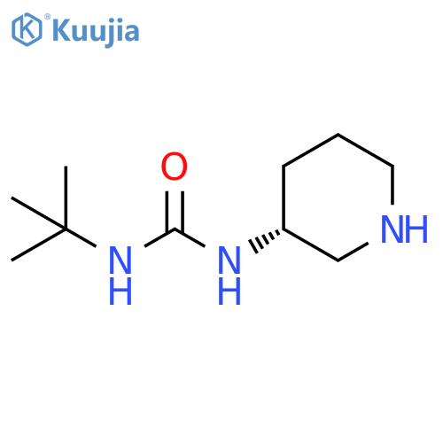 Urea, N-(1,1-dimethylethyl)-N'-(3R)-3-piperidinyl- structure