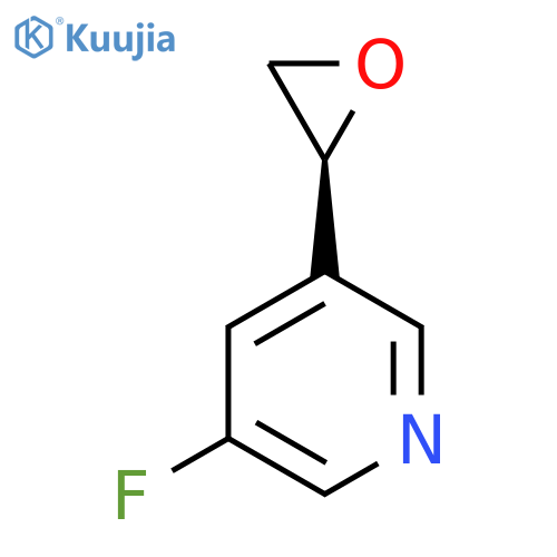 3-fluoro-5-(2S)-oxiran-2-ylpyridine structure