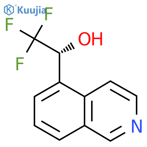 (1R)-2,2,2-trifluoro-1-(isoquinolin-5-yl)ethan-1-ol structure