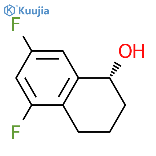 (1R)-5,7-difluoro-1,2,3,4-tetrahydronaphthalen-1-ol structure