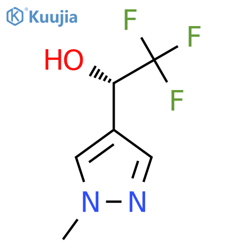 (1S)-2,2,2-trifluoro-1-(1-methyl-1H-pyrazol-4-yl)ethan-1-ol structure