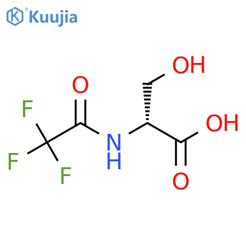 (2R)-3-hydroxy-2-(trifluoroacetamido)propanoic acid structure
