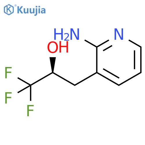 3-Pyridineethanol, 2-amino-a-(trifluoromethyl)-, (aS)- structure
