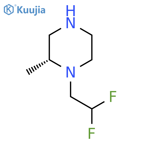 (2R)-1-(2,2-difluoroethyl)-2-methylpiperazine structure