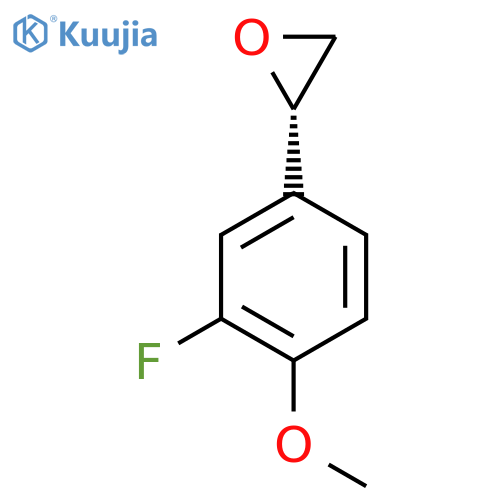(2S)-2-(3-fluoro-4-methoxyphenyl)oxirane structure