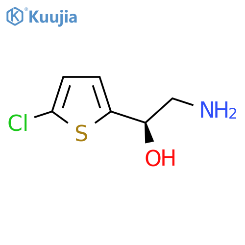 (1R)-2-Amino-1-(5-chlorothiophen-2-yl)ethan-1-ol structure