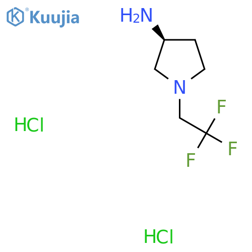 (3S)-1-(2,2,2-Trifluoroethyl)pyrrolidin-3-amine;dihydrochloride structure