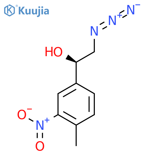 (1R)-2-azido-1-(4-methyl-3-nitrophenyl)ethan-1-ol structure