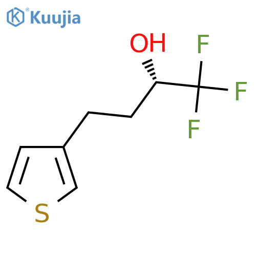 (2S)-1,1,1-trifluoro-4-(thiophen-3-yl)butan-2-ol structure