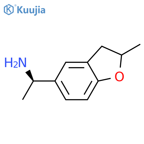 (1R)-1-(2-methyl-2,3-dihydro-1-benzofuran-5-yl)ethan-1-amine structure