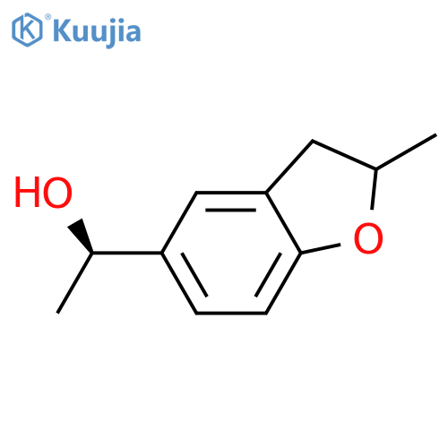 (1R)-1-(2-methyl-2,3-dihydro-1-benzofuran-5-yl)ethan-1-ol structure