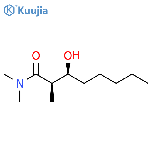 Octanamide, 3-hydroxy-N,N,2-trimethyl-, (2R,3S)-rel- structure
