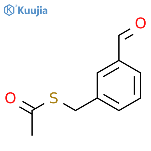 Ethanethioic acid, S-[(3-formylphenyl)methyl] ester structure