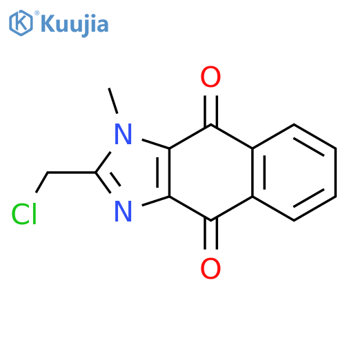 1H-Naphth[2,3-d]imidazole-4,9-dione, 2-(chloromethyl)-1-methyl- structure