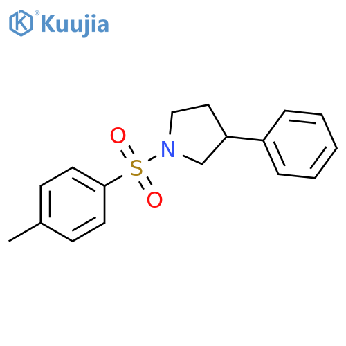 Pyrrolidine, 1-[(4-methylphenyl)sulfonyl]-3-phenyl- structure