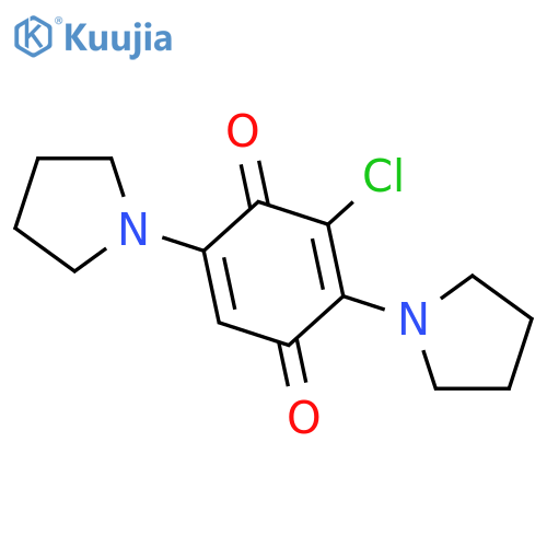 2,5-Cyclohexadiene-1,4-dione, 3-chloro-2,5-di-1-pyrrolidinyl- structure
