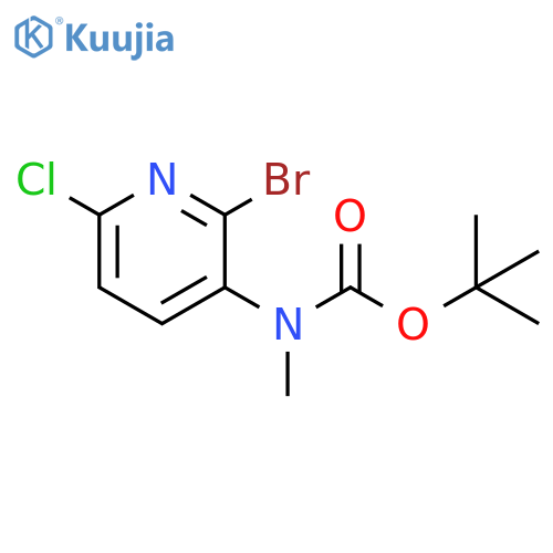 tert-Butyl (2-bromo-6-chloropyridin-3-yl)(methyl)carbamate structure