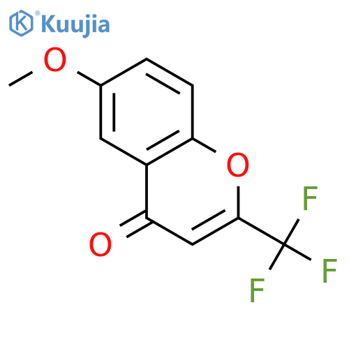 6-Methoxy-2-(trifluoromethyl)-4H-chromen-4-one structure