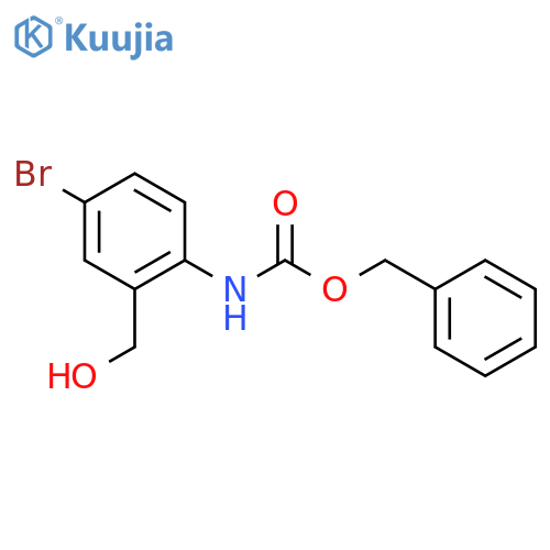 benzyl N-4-bromo-2-(hydroxymethyl)phenylcarbamate structure