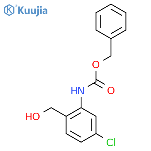 benzyl N-5-chloro-2-(hydroxymethyl)phenylcarbamate structure