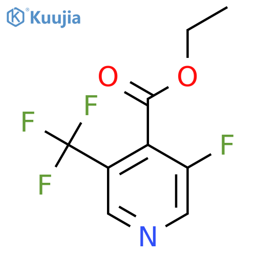 Ethyl 3-fluoro-5-(trifluoromethyl)isonicotinate structure