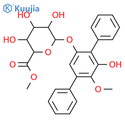 [1,1':4',1''-Terphenyl]-2',3',5'-triol; 2'-Me ether, 5'-O-(6-O-methyl-β-D-glucuronopyranoside) structure