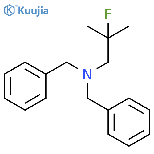 Benzenemethanamine, N-(2-fluoro-2-methylpropyl)-N-(phenylmethyl)- structure