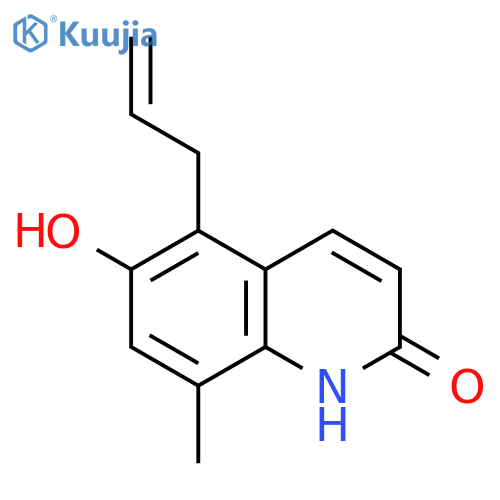 2(1H)-Quinolinone,6-hydroxy-8-methyl-5-(2-propen-1-yl)- structure