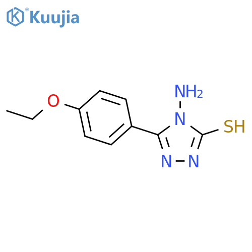 4-amino-5-(4-ethoxyphenyl)-4H-1,2,4-triazole-3-thiol structure
