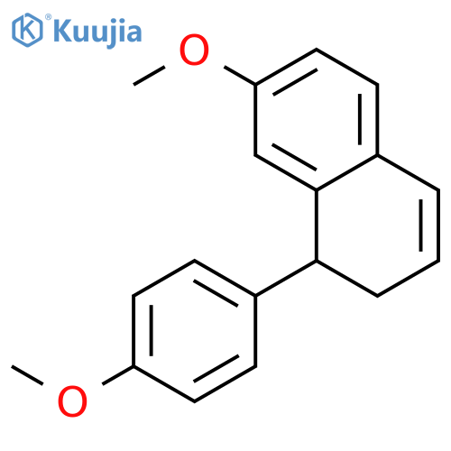 7-Methoxy-1-(4-methoxyphenyl)-1,2-dihydronaphthalene structure
