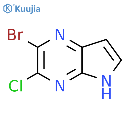 2-Bromo-3-chloro-5H-pyrrolo[2,3-b]pyrazine structure